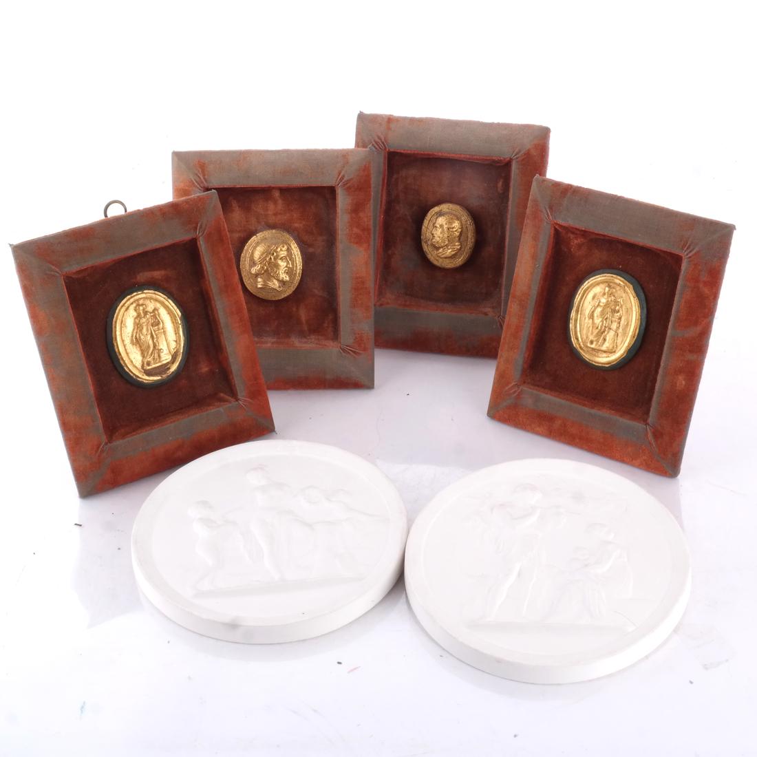 Porcelain Relief Plaque and Four Heads (1 of 5)