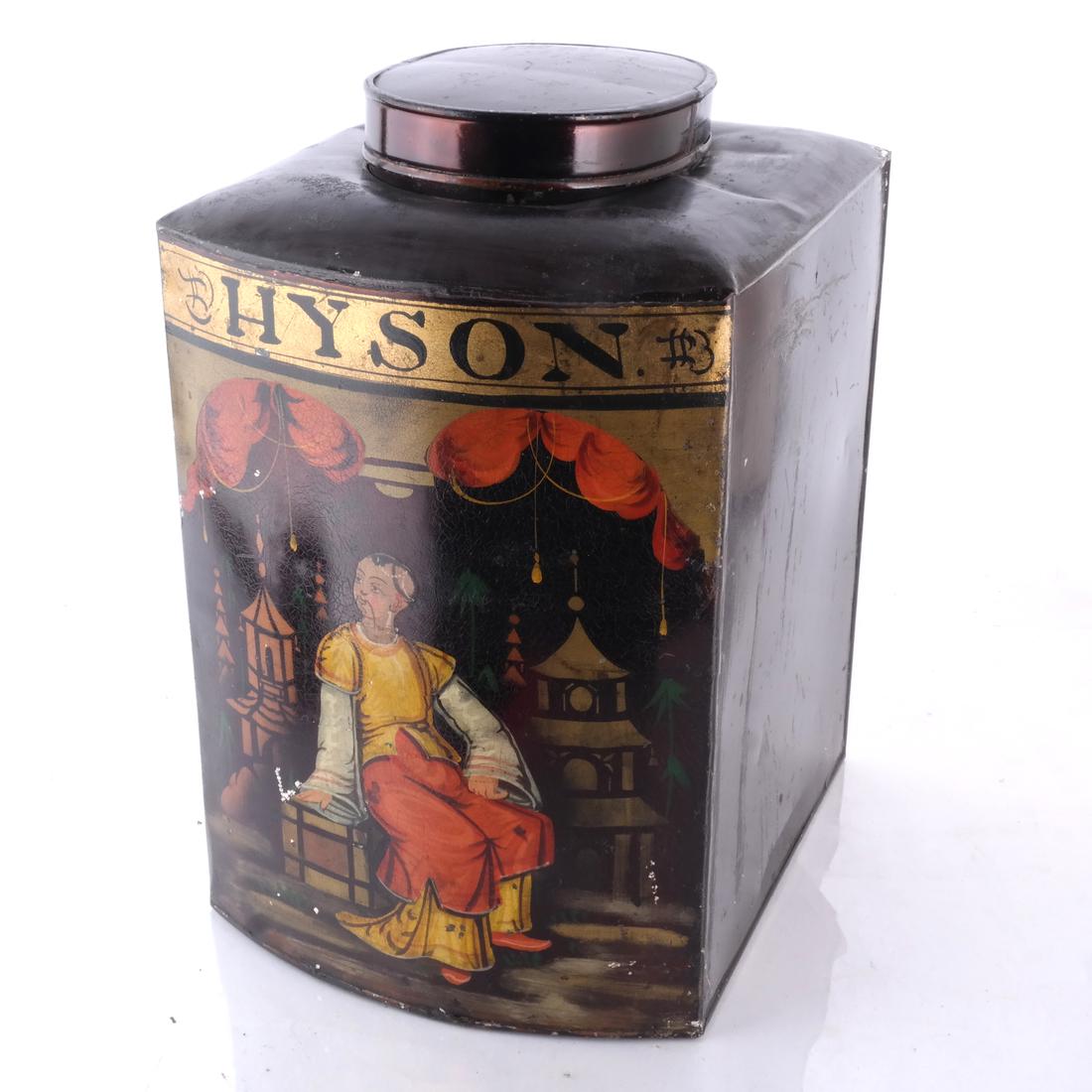 Chinese Tole Tea Canister (1 of 4)
