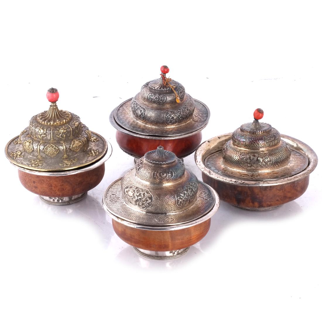 Four Chinese Cups with Covers (1 of 7)