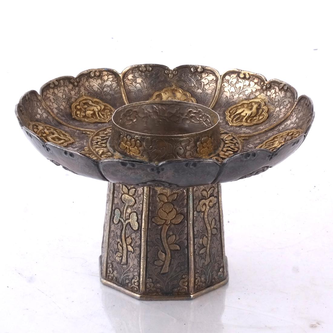 Chinese Mixed Metal Candlestick (1 of 6)