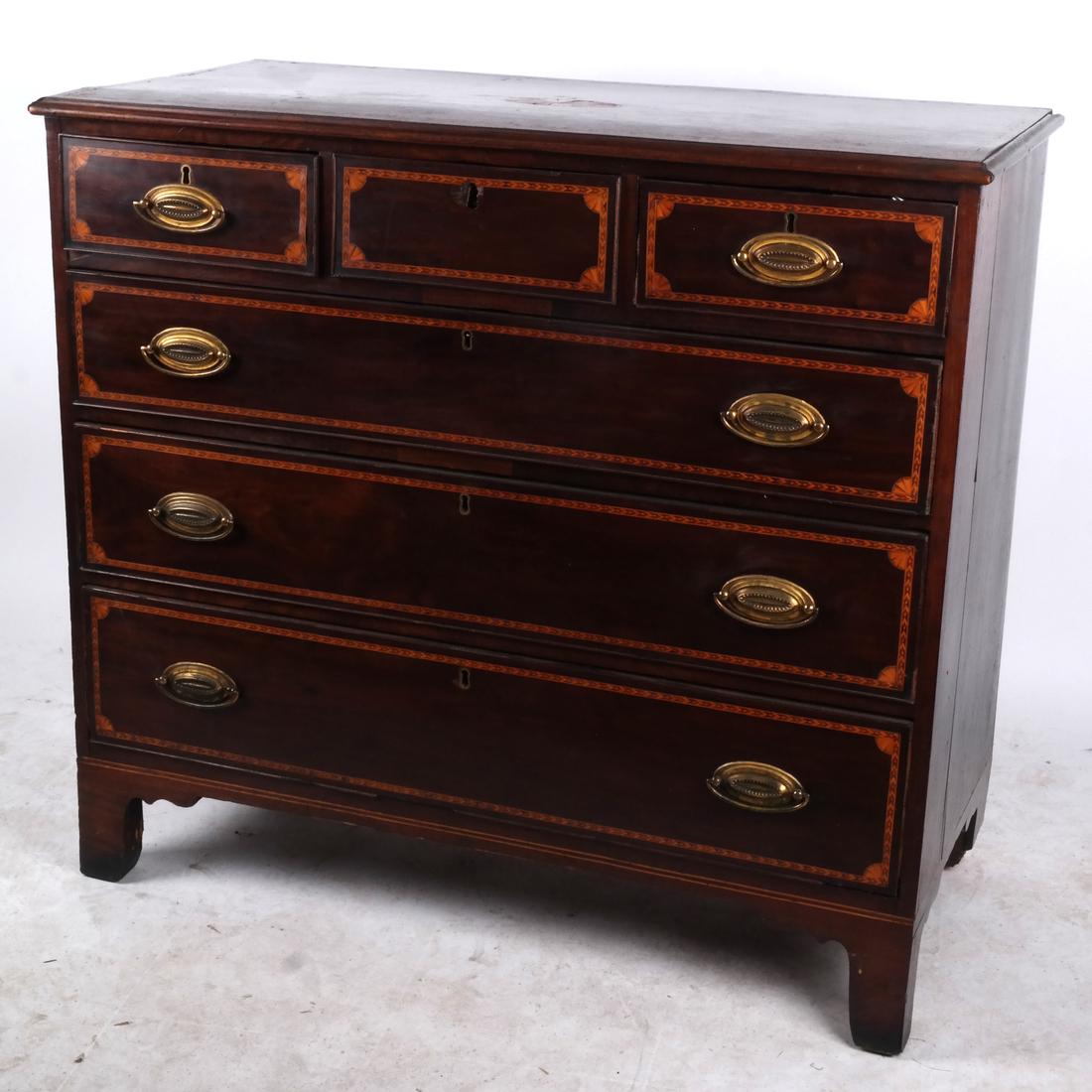 19th Century American Inlaid Chest (1 of 10)