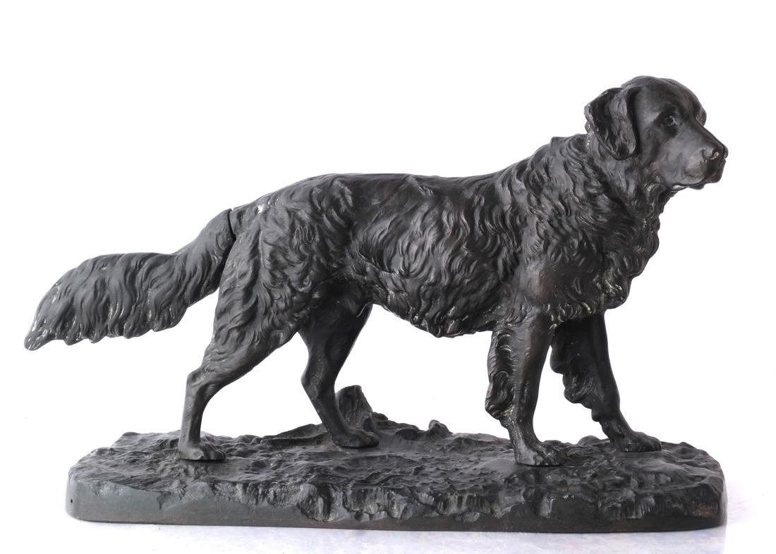 Antique Bronze Dog - Retriever (1 of 8)