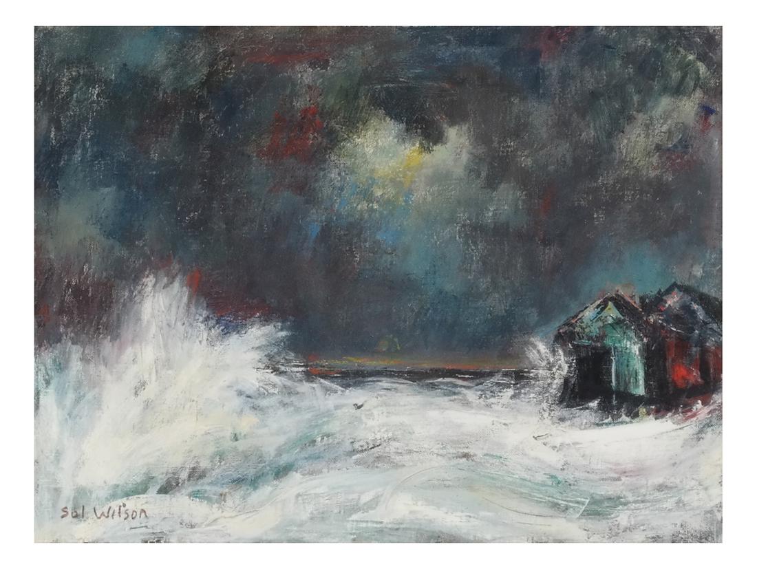 Sol Wilson: Coastal Scene - Oil on Canvas (1 of 6)