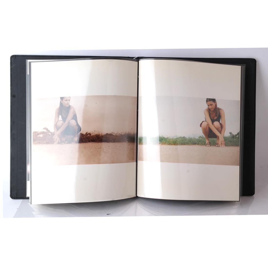 Jonathan Leder: Color Photographs: Photo album of various subjects, people, portraits. [Album: 15 x 16 inches]. Photos in good condition