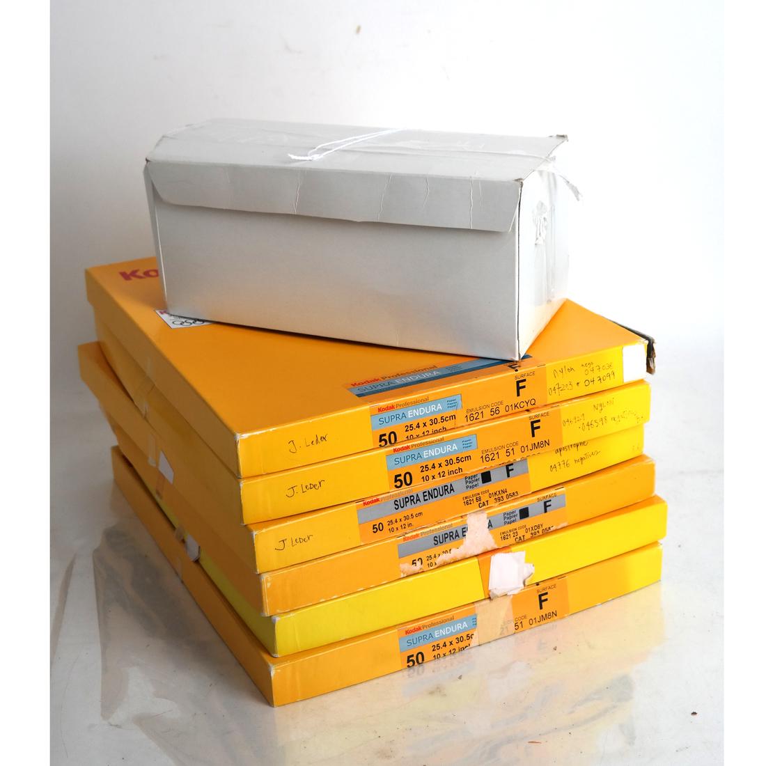 Jonathan Leder: Photographic Negatives: Box of photographic color negatives. Various subjects.
