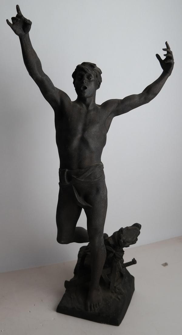 French Metal Sculpture: Victorious (1 of 6)