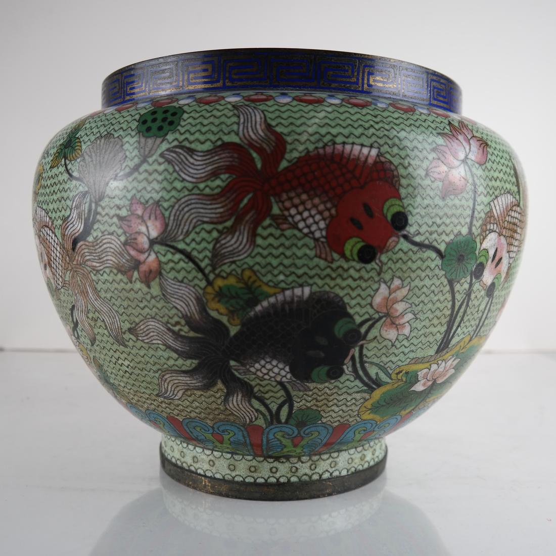 Chinese Cloisonne Fish Bowl (1 of 5)