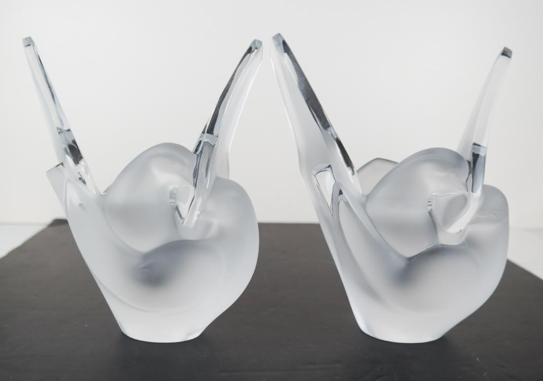 Pair of Lalique Swan Flower Holders (1 of 9)