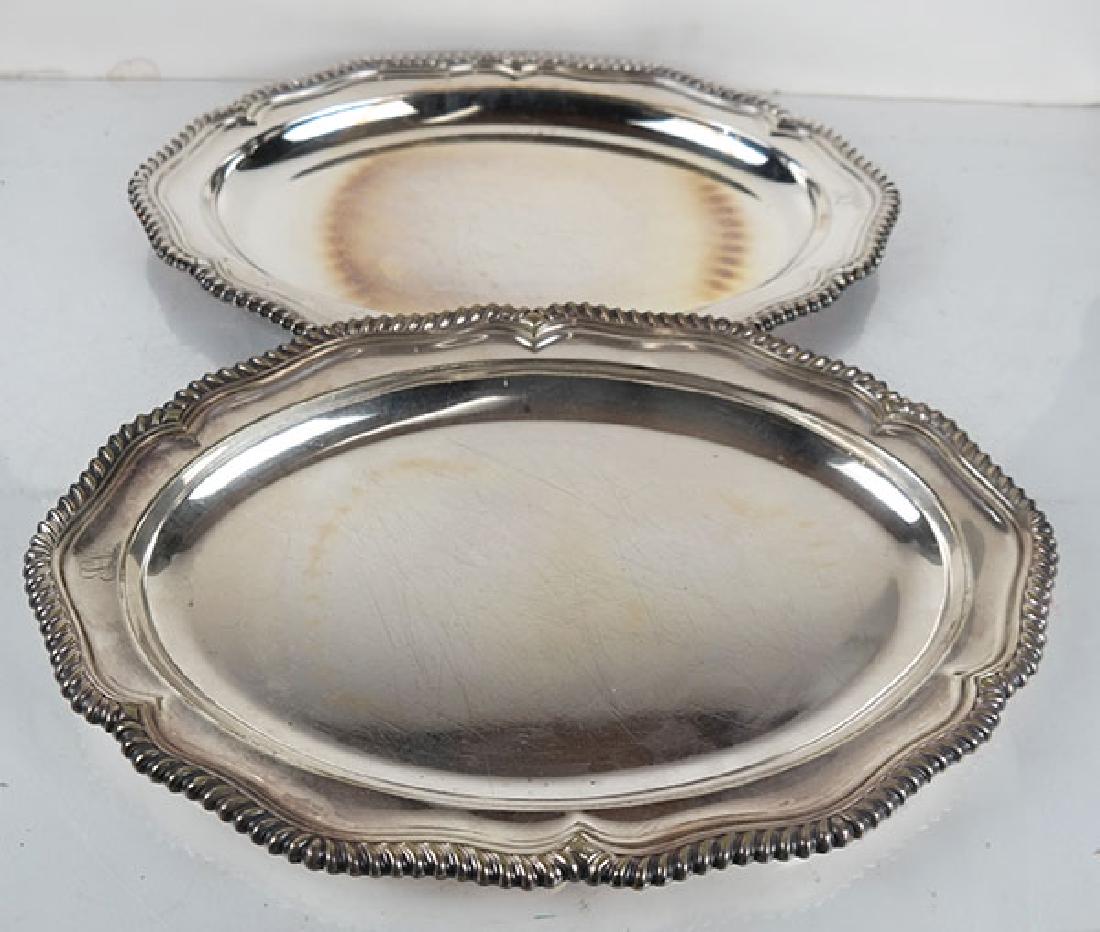 Tiffany & Co. Makers: Pair of Silver Plate Trays (1 of 7)