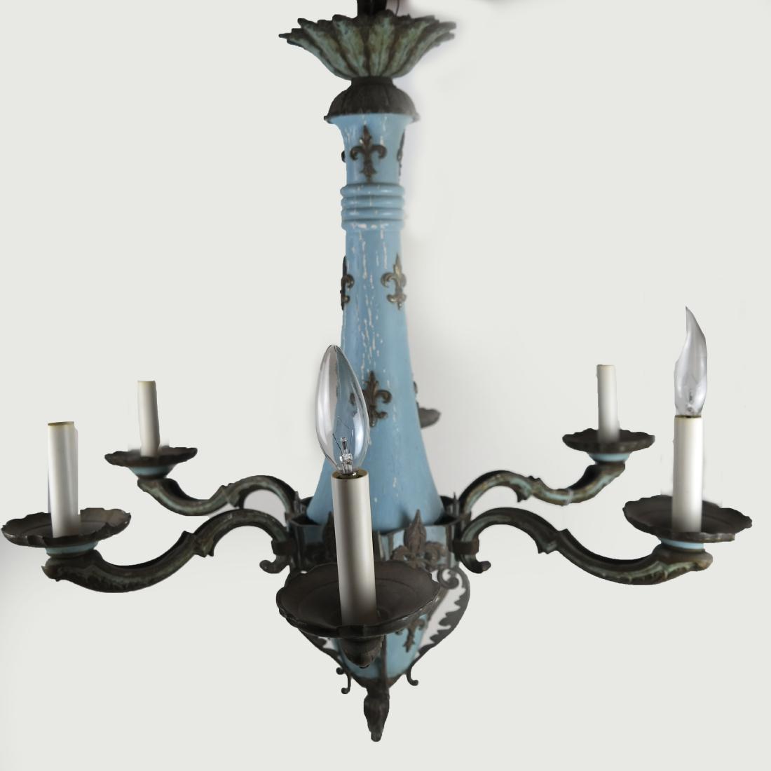Blue Classical 6-Light Fixture (1 of 4)