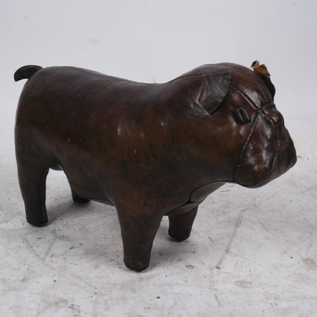 Leather Sculpture of a Bulldog (1 of 6)