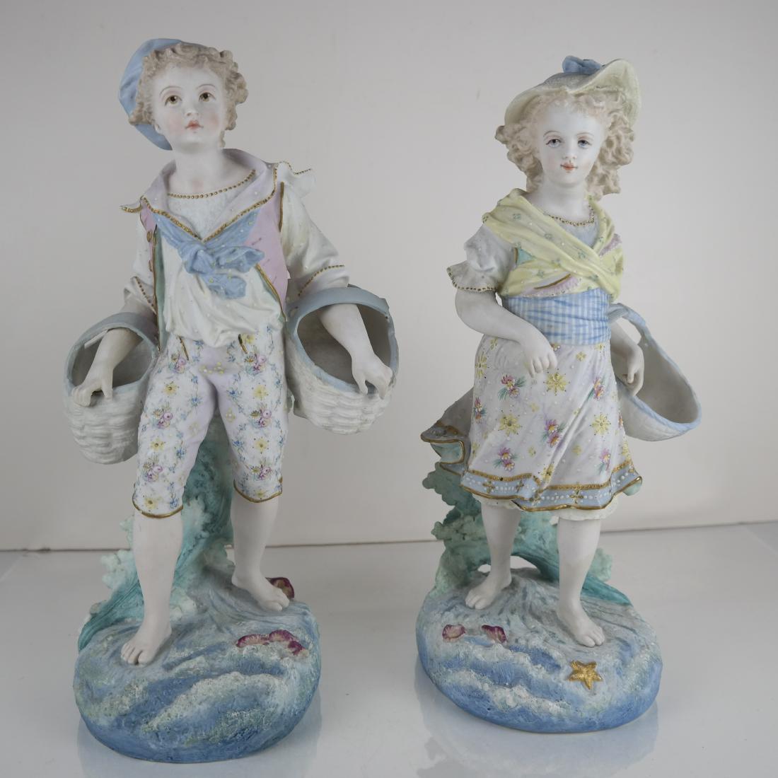 Pair Porcelain Sculptures - Figures (1 of 8)
