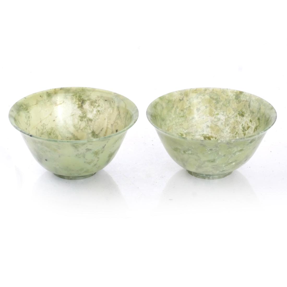 Pair of Chinese Jade Bowls (1 of 3)