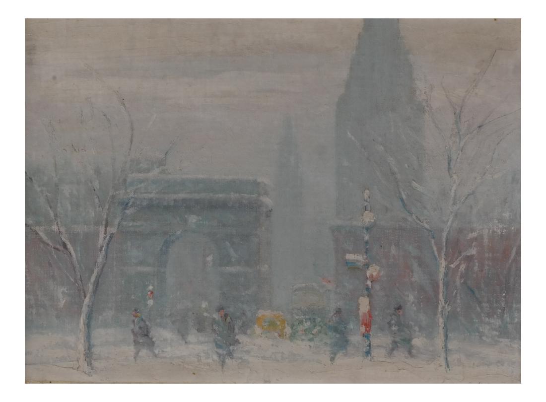 Johann BERTHELSEN: Wash. Sq., NY - O/C (1 of 5)