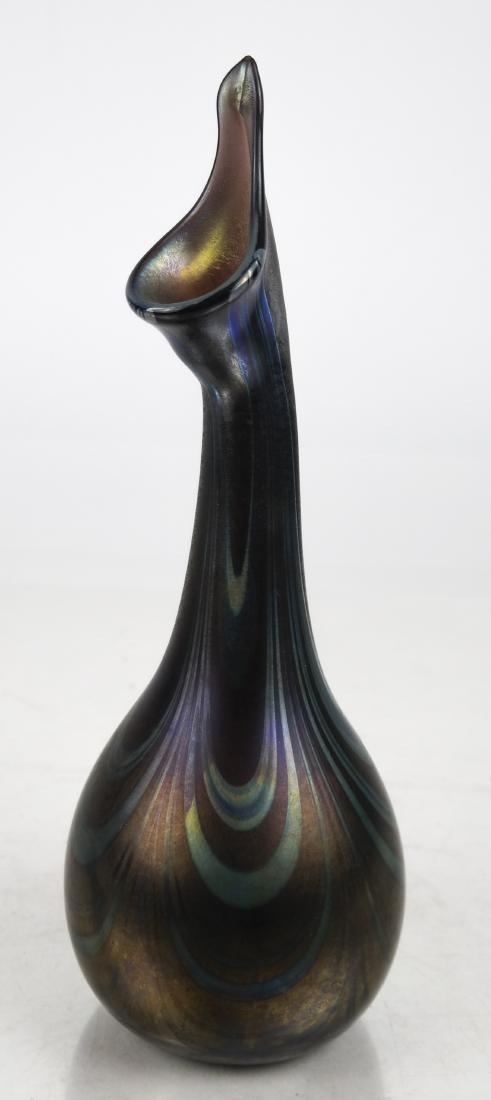 LOTTON: Iridescent Art Glass Vase (1 of 6)