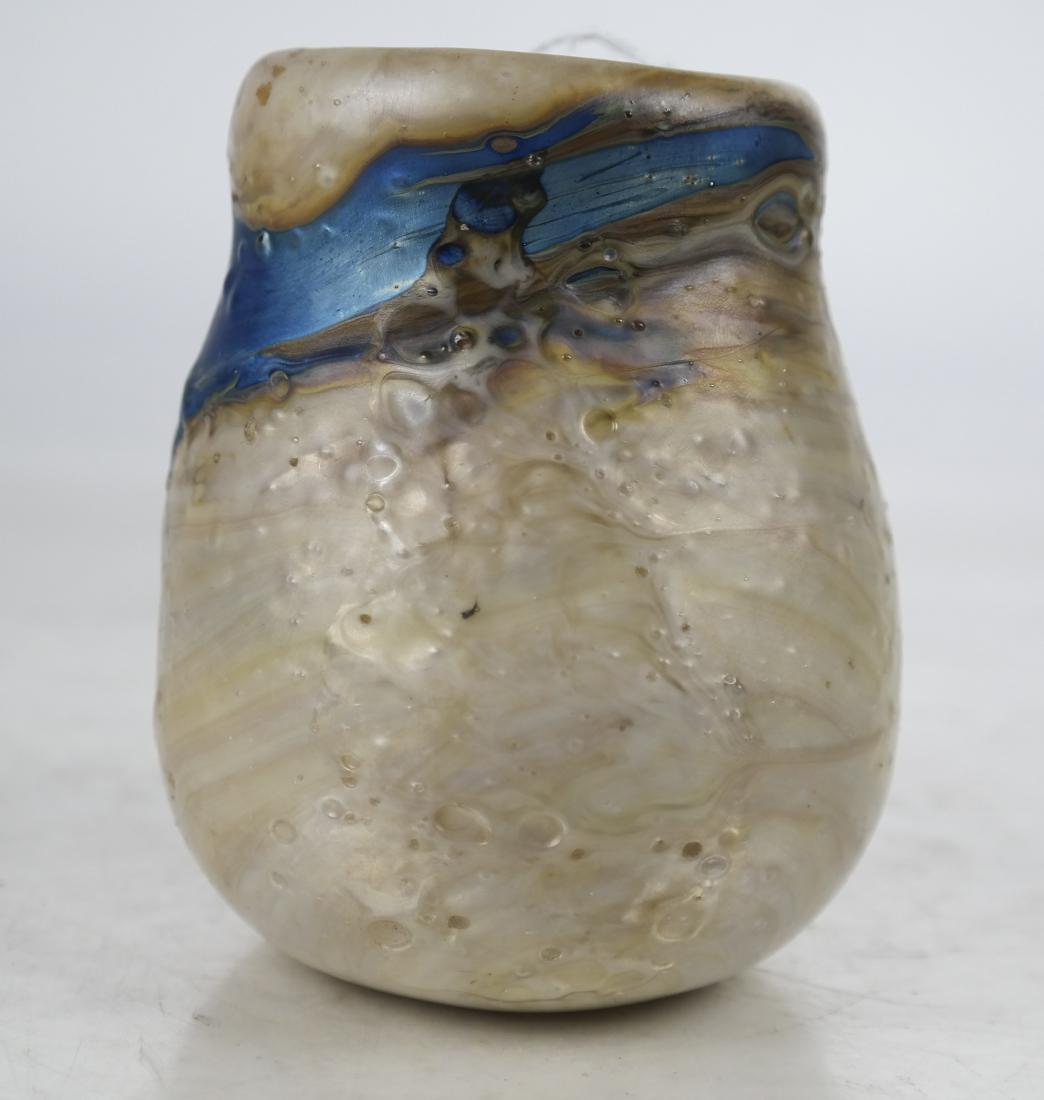LOTTON: Hand-Formed Art Glass Vase (1 of 5)