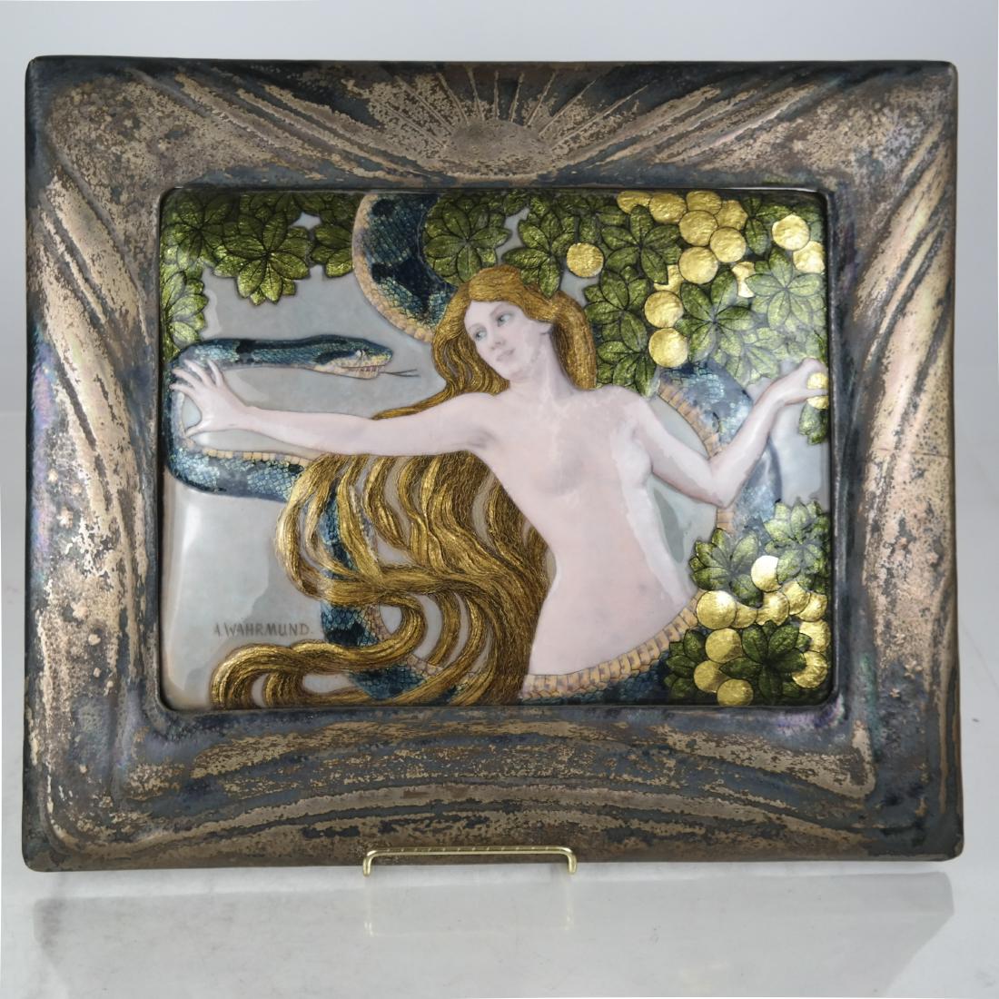 German Enamel on Copper Plaque: Eve (1 of 7)