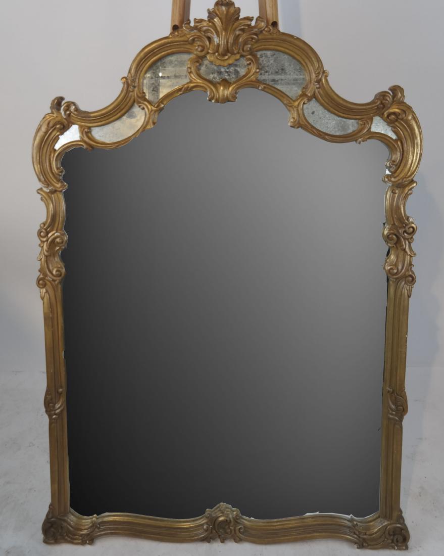 19th C. Carved Gilt Wood Mirror (1 of 6)
