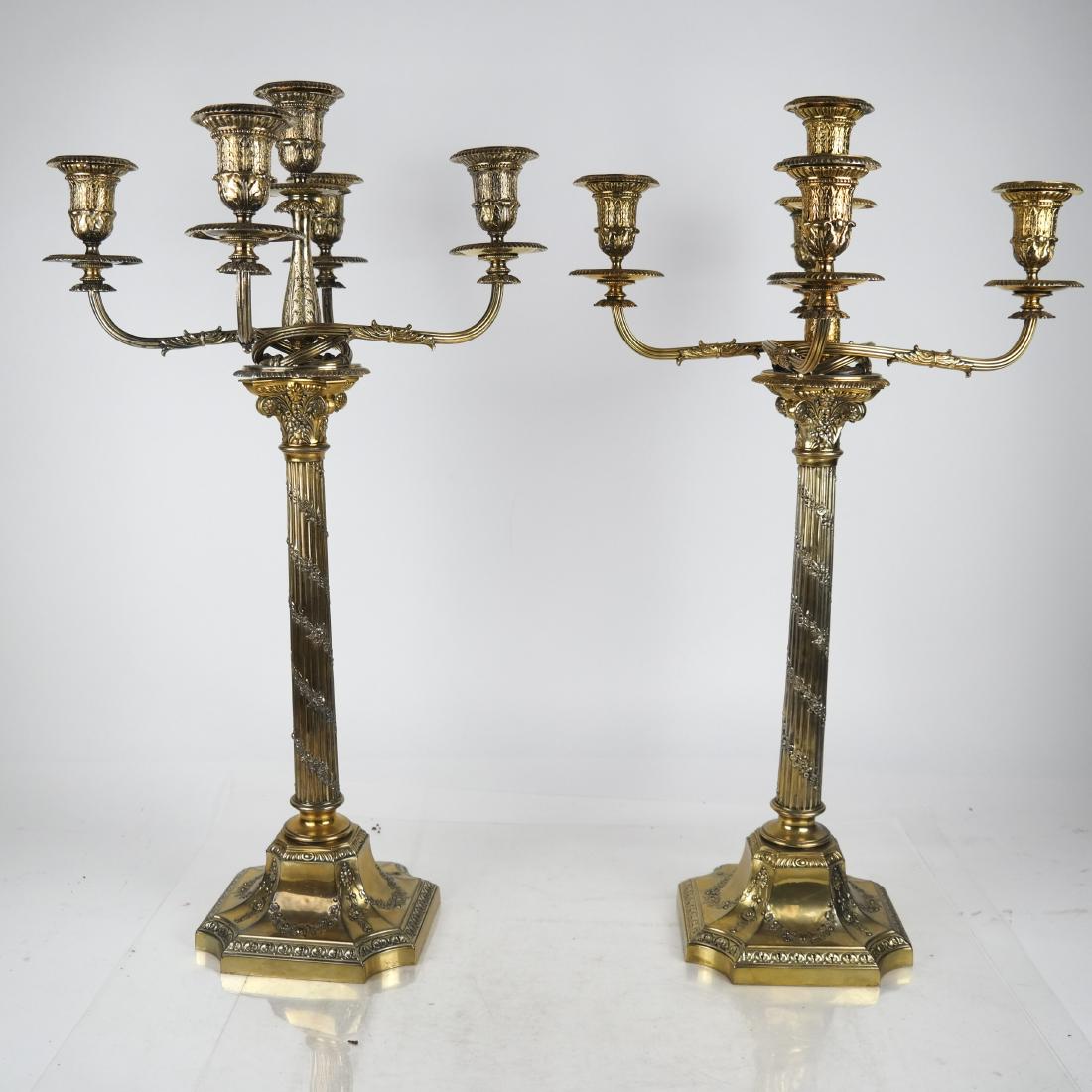 French Gilt Bronze 5-Light Candelabra (1 of 8)