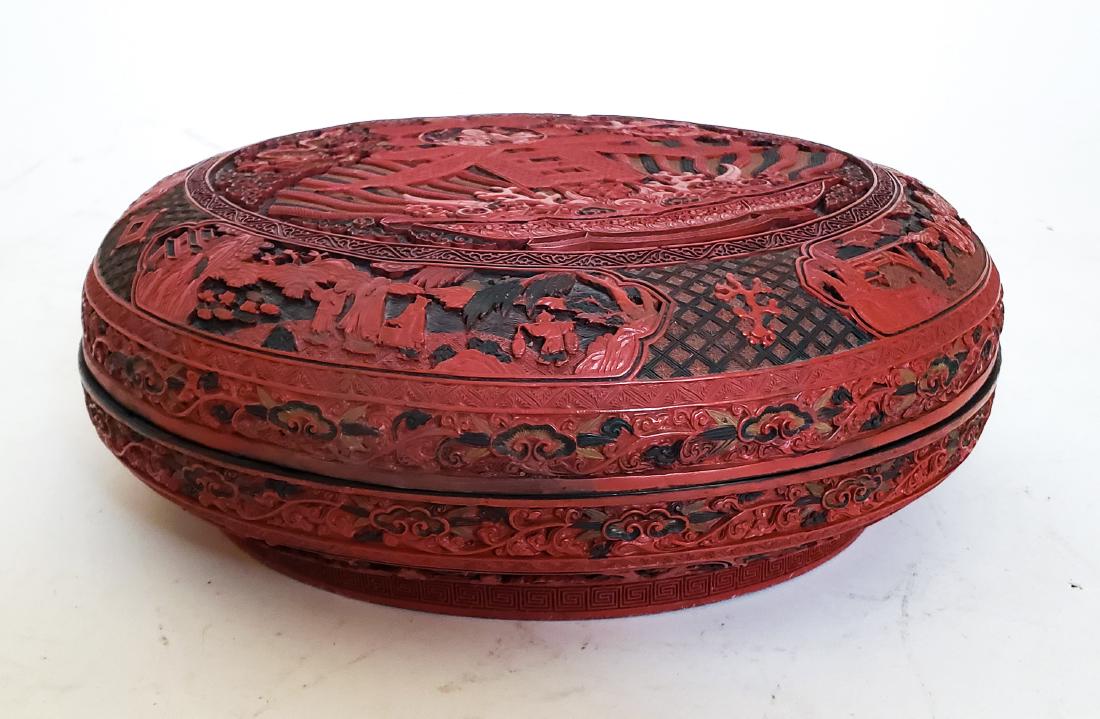 Chinese Cinnabar-Style Resin Box (1 of 5)