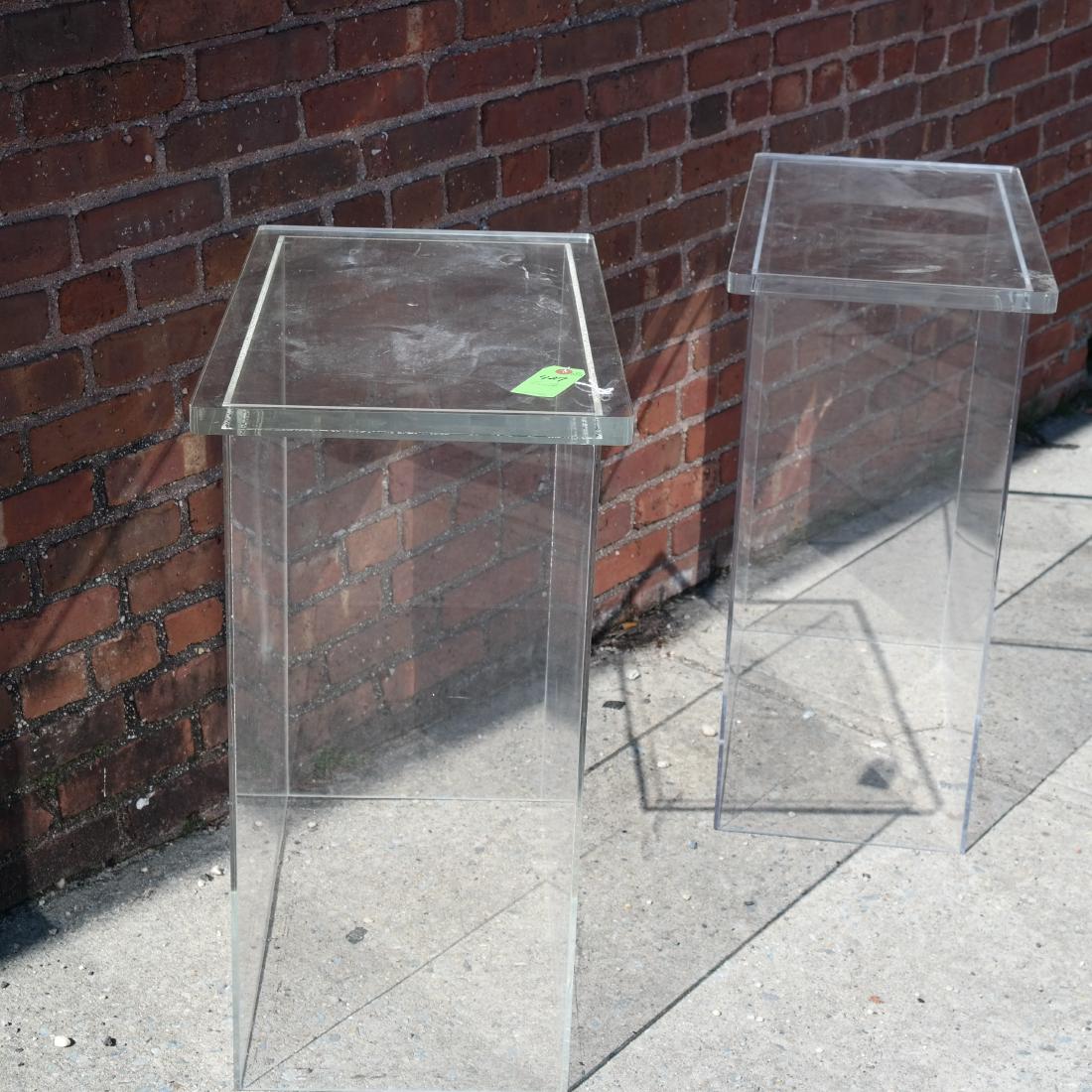 Pair of Lucite Acrylic Tables (1 of 3)