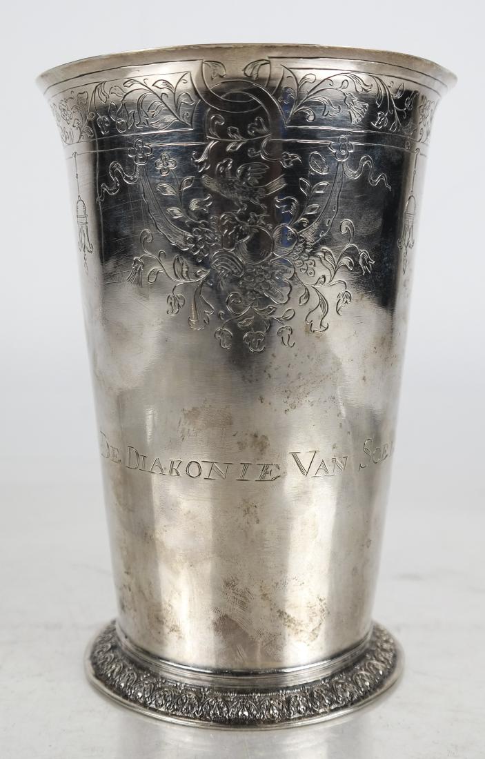German 18th C. Silver Beaker (1 of 7)
