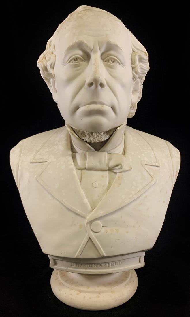 Parian Bust of Beaconsfield (1 of 9)