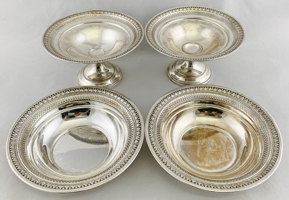 Set 4 American Sterling Silver Compotes & Bowls (1 of 13)