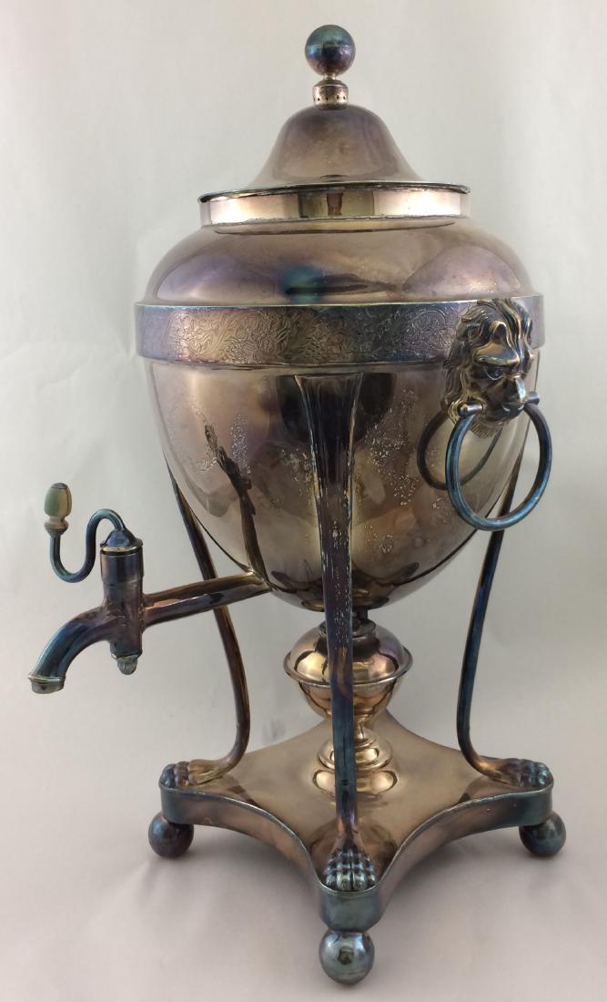 Sheffield English Silver Plated Hot Water Kettle (1 of 10)
