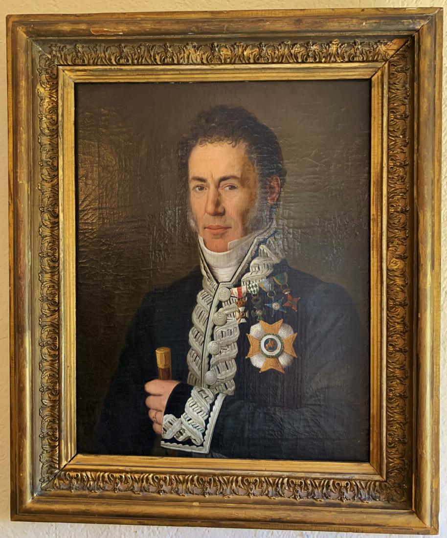 Antique Painting Portrait of Spanish Officer (1 of 10)