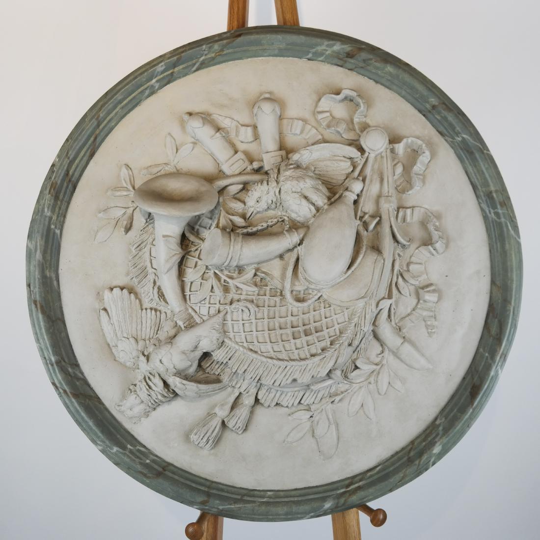 Wood and Composition Wall Plaque (1 of 7)