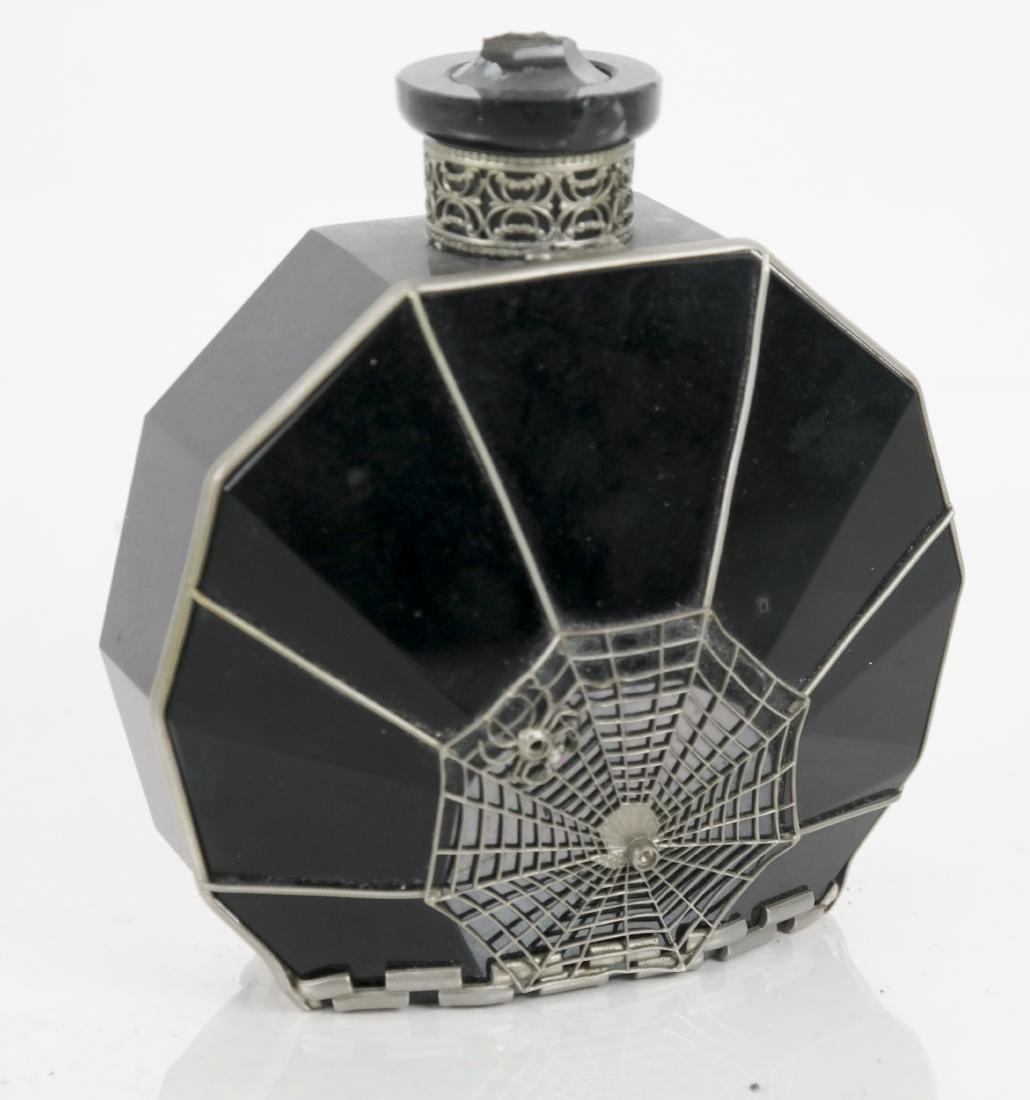 Glass, Crystal and Silver Perfume Bottle (1 of 7)