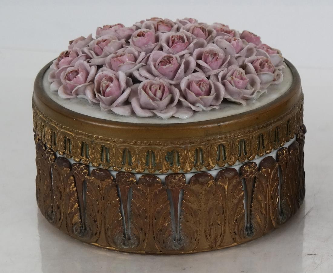 Bronze Mounted Porcelain Covered Box (1 of 13)