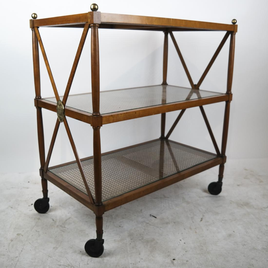3-Tier Dessert Cart w/ Cane & Glass (1 of 8)