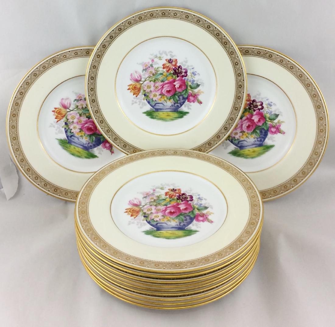 12 Tiffany & Co. Copeland Spode Dinner Plates (1 of 9)