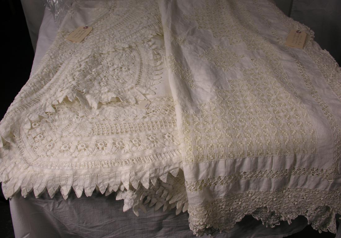 Two Vintage Ruth Arzt Lace Tablecloths (1 of 6)
