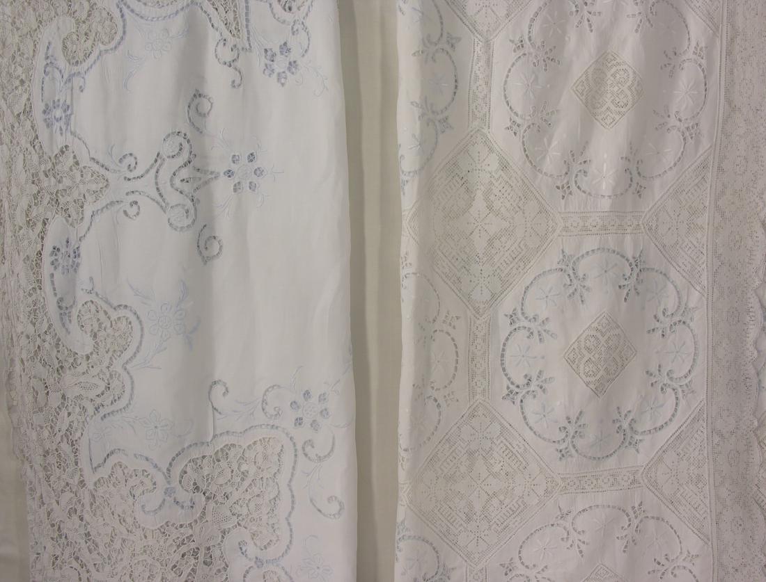 2 Early 20th Century Rectangular Lace Tablecloths (1 of 7)