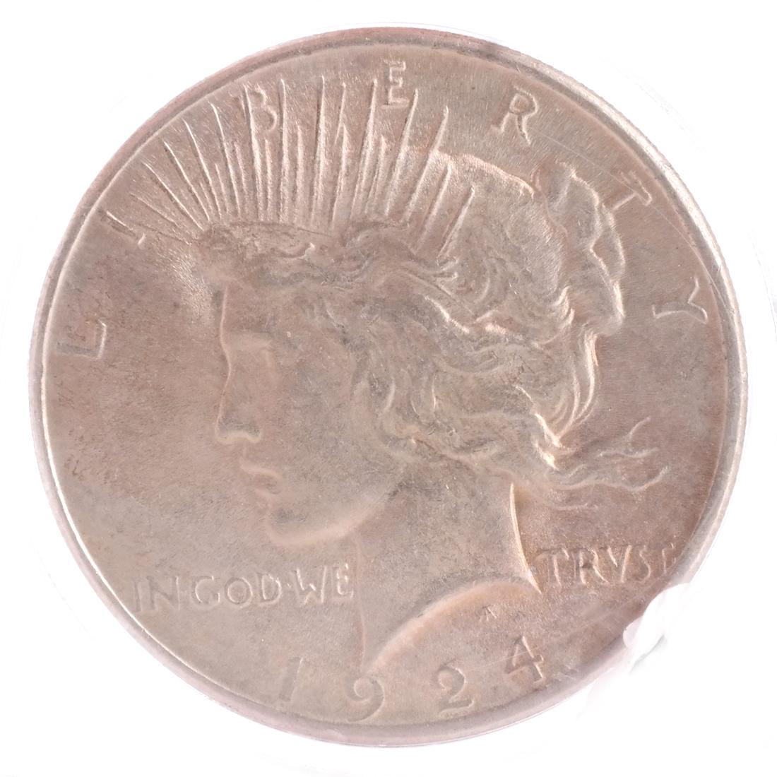 1924 Peace Dollar, MS 63 (1 of 2)