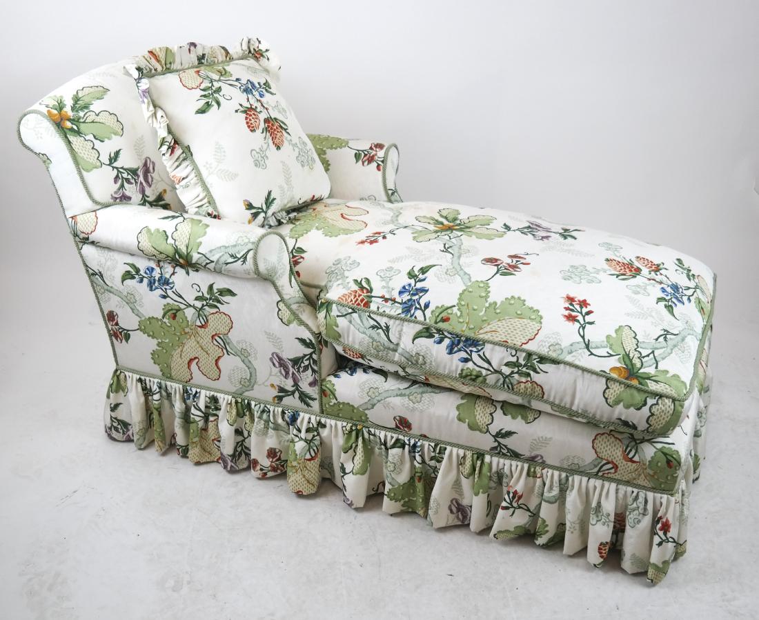 Floral Upholstered Chaise Longue (1 of 8)
