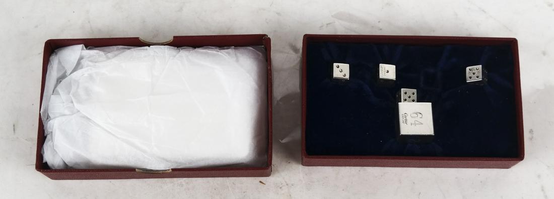 CARTIER Boxed Set Silver Dice (1 of 4)