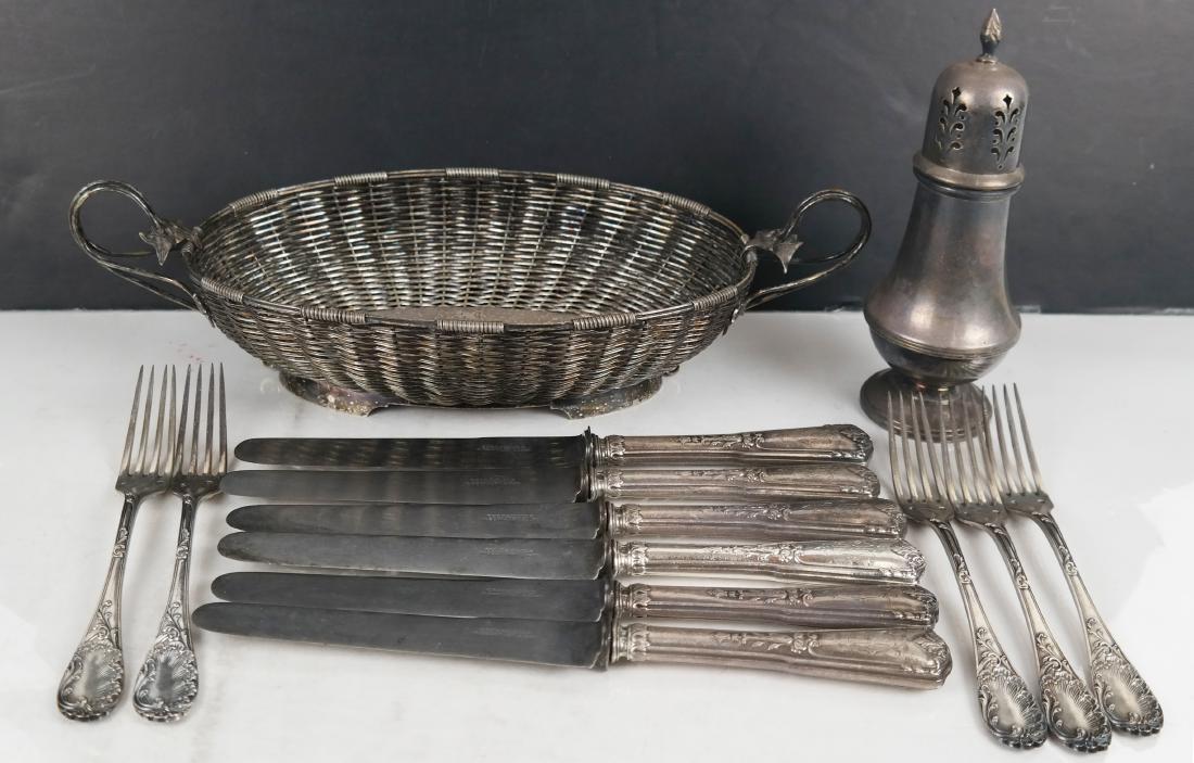 Lot of Antique Silver Plate Table Articles (1 of 11)