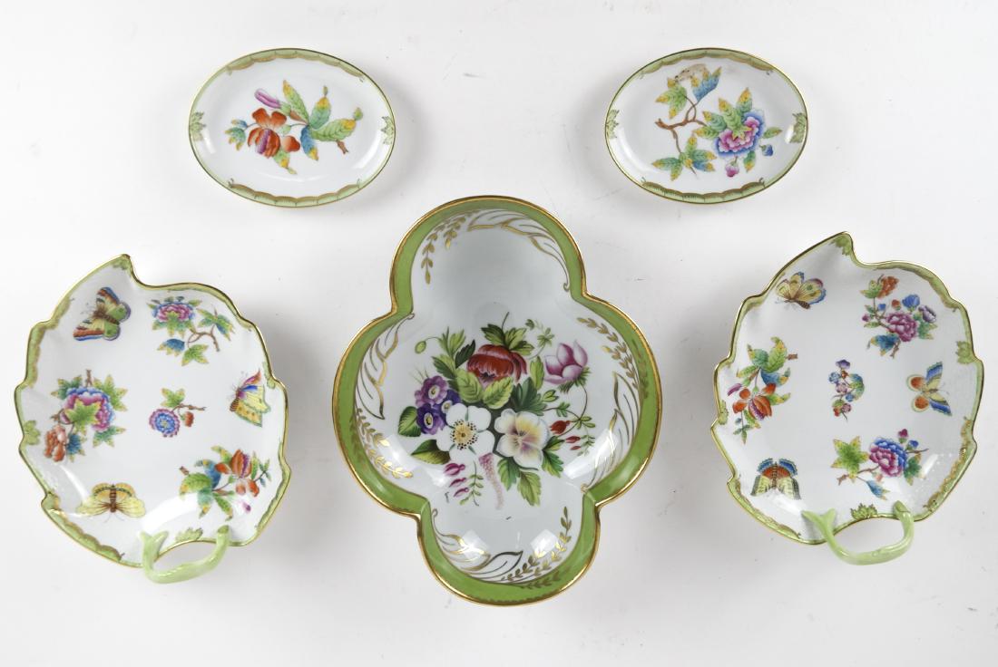 Herend, Others: Five Porcelain Dishes (1 of 8)