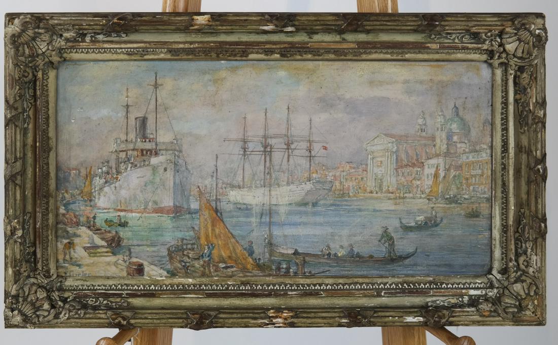 Early 20th C. Painting - Venice Harbor View (1 of 4)