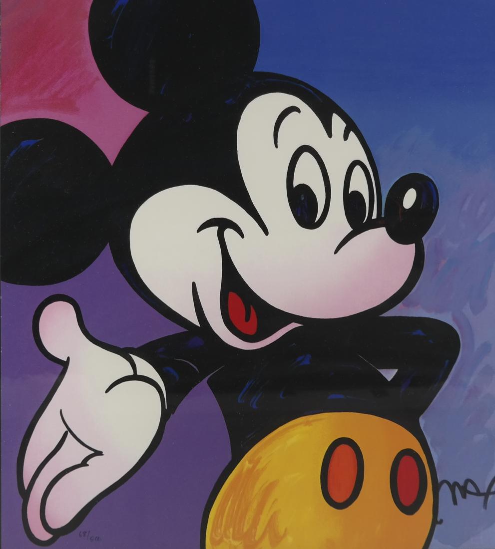 Peter MAX: Serigraph - Mickey Mouse, Signed (1 of 5)