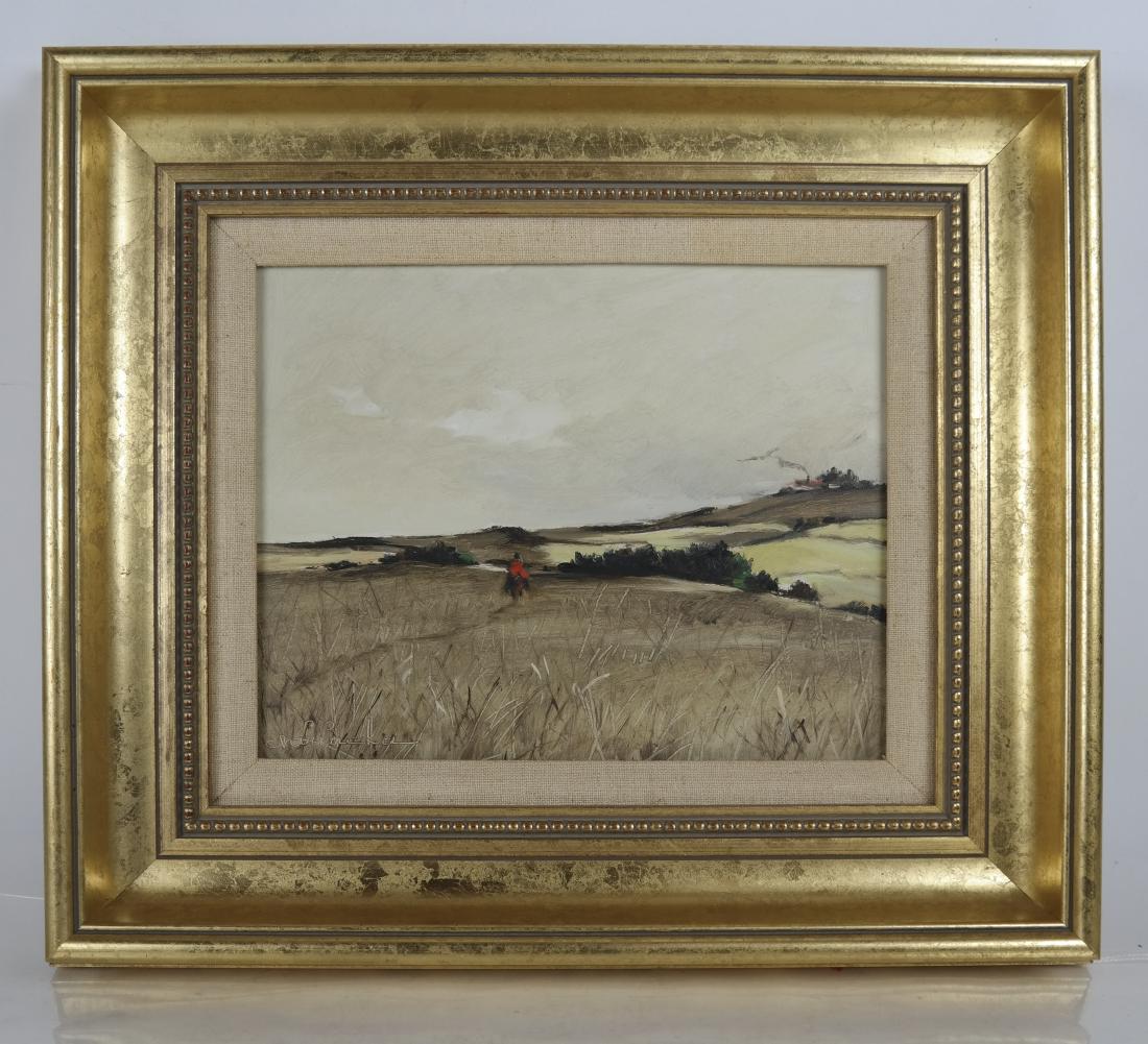 Ernest CHIRIAKA:  "Riding Home" - Oil on Masonite (1 of 5)