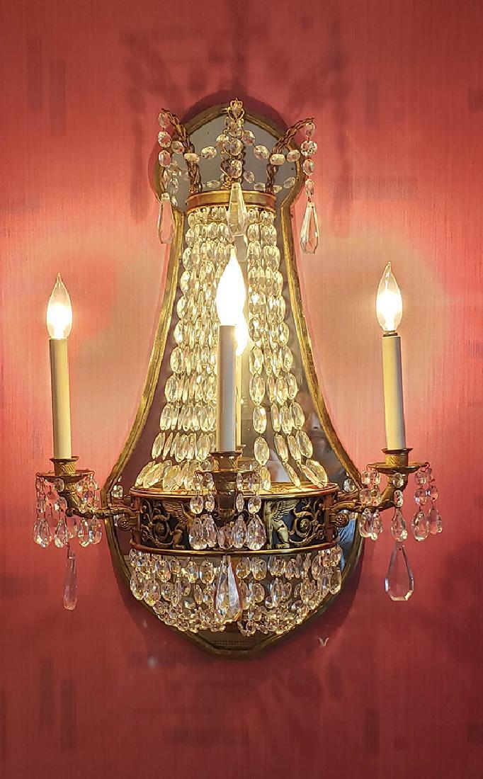 Pair of Classical Mirror-Back Sconces (1 of 5)