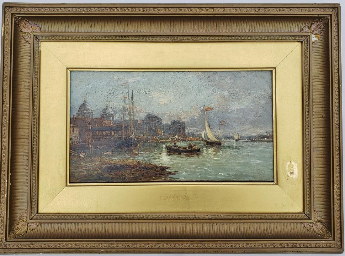 J. HOLLAND: 19th C. Venetian Oil Painting (1 of 11)