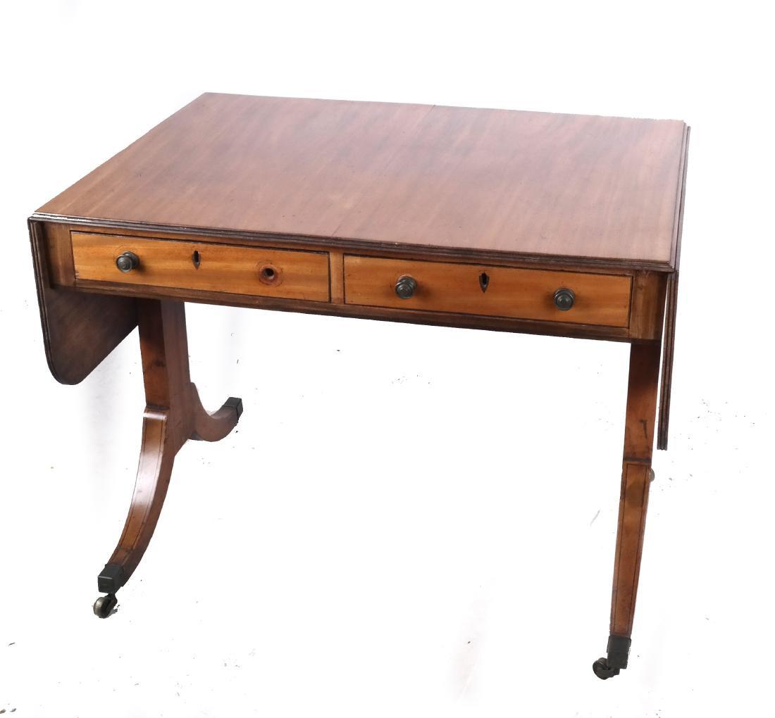 Antique Regency Mahogany Sofa Table (1 of 6)