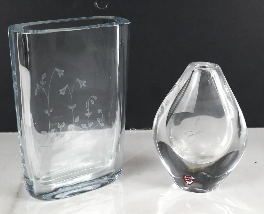 Two Signed Swedish Crystal Vases (1 of 6)