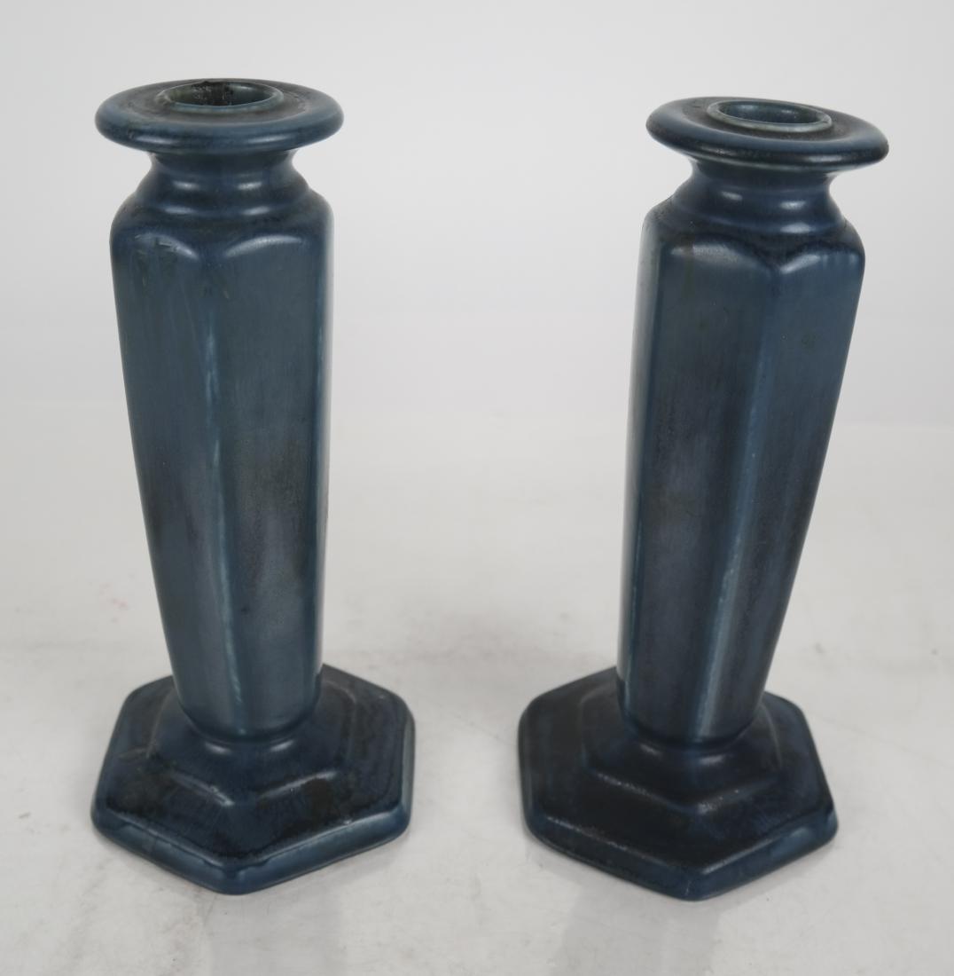 Pair of Rookwood Arts & Crafts Candlesticks (1 of 4)